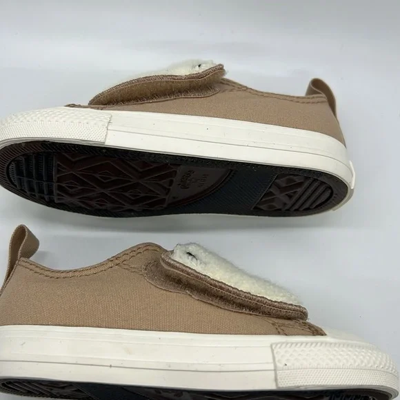 Converse Infant/Toddler CTAS One Strap OX – Size 7 – Warm Quarry/Egret/Black 👟✨ - Picture 8 of 11